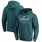 Men's Eagles Green 2018 NFL Playoffs Fly Eagles Fly Pullover Hoodie,baseball caps,new era cap wholesale,wholesale hats